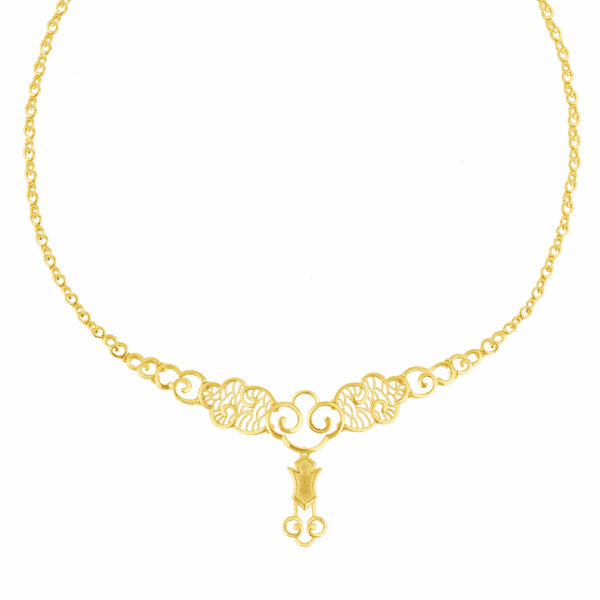 916 Gold Si Dian Jin Designer Series: JÙ Necklace