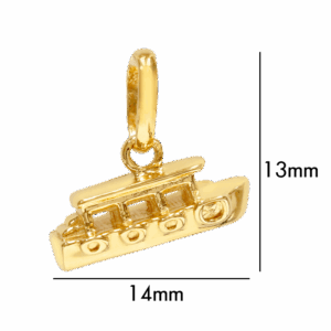 Designer Series – Charming SG “FerryBoat” 916 Gold Pendant