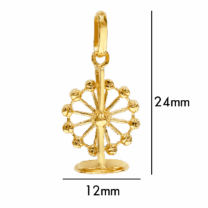 Designer Series – Charming SG “Fortune Wheel” 916 Gold Pendant