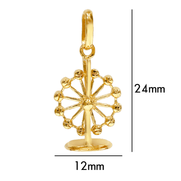 Designer Series – Charming SG “Fortune Wheel” 916 Gold Pendant