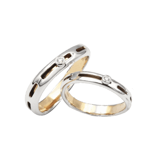 “Dhara” Diamond Wedding Bands