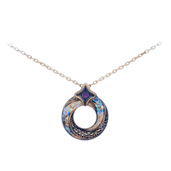 Luminous Covenant Gold Pendant Necklace