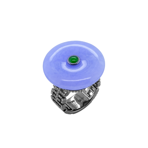Auralis Lavender Jadeite Diamond Ring