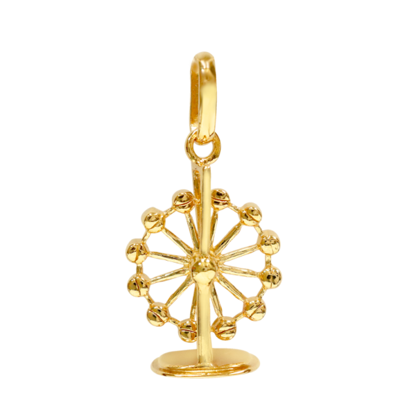Designer Series – Charming SG “Fortune Wheel” 916 Gold Pendant