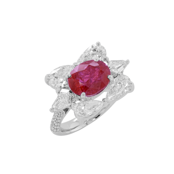 Rosé Éternelle Ruby Diamond Ring