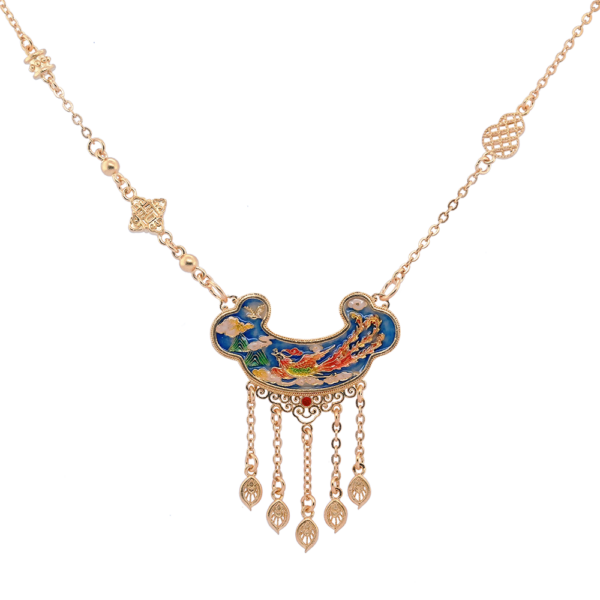 Celestial Ruyi Gold Pendant Necklace