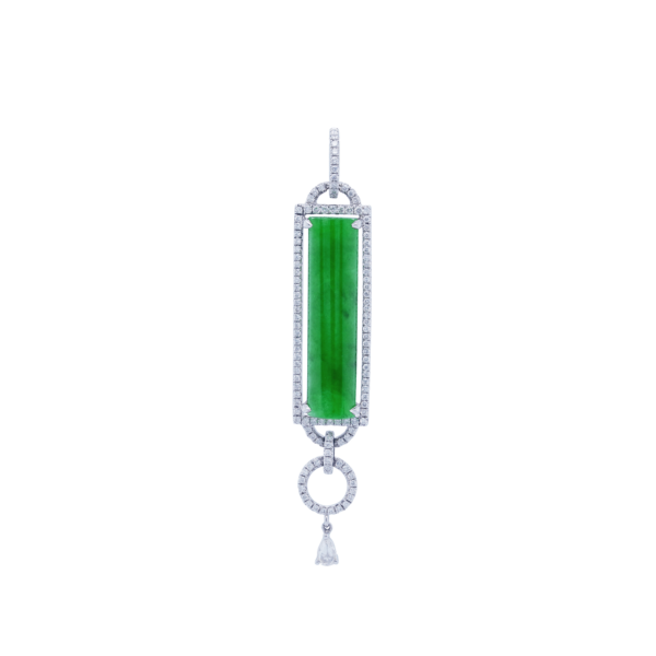 Ode to Light Jadeite Diamond Pendant