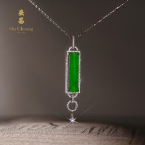Ode to Light Jadeite Diamond Pendant