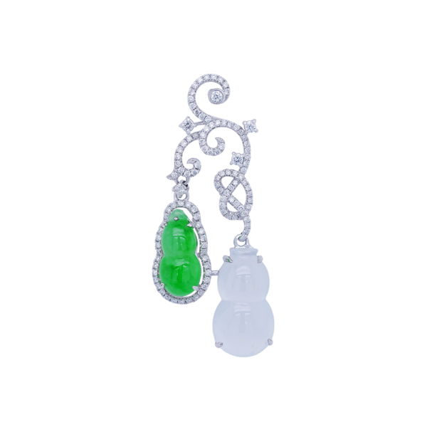 Lyris Duet Jadeite Pendant