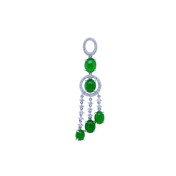 Lilt Jadeite Diamond Pendant