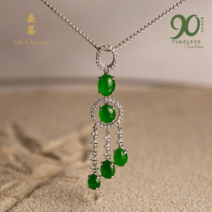 Lilt Jadeite Diamond Pendant