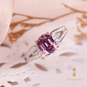The Blush Ember Garnet Diamond Ring
