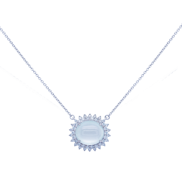 Nocturne Ice Jadeite Diamond Necklace