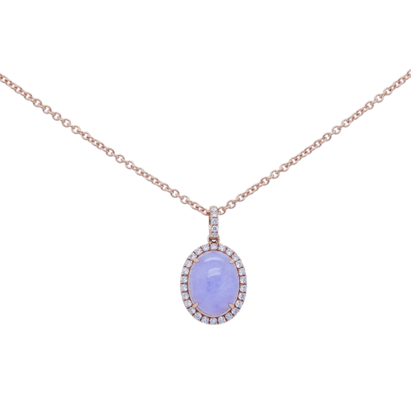 Lavande Éternelle Jadeite Pendant