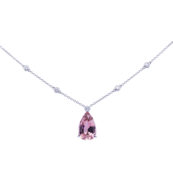 Sweetest Hour Tourmaline Diamond Necklace