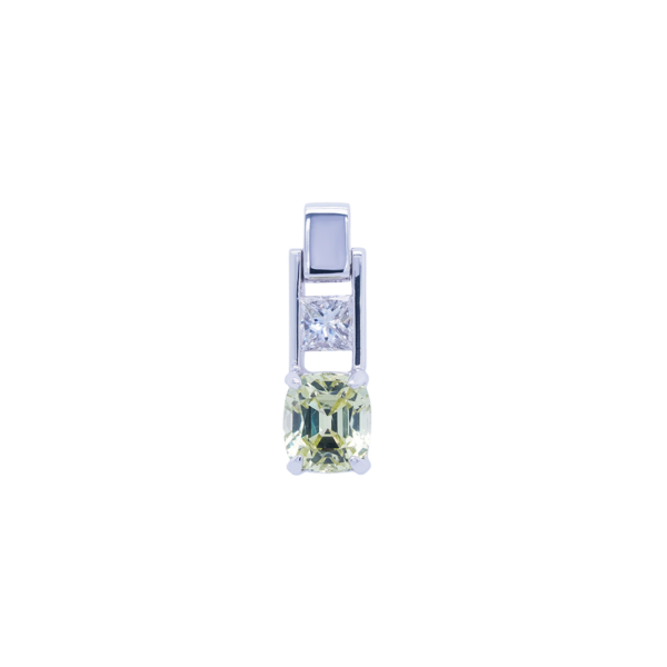 Light Between Seasons Chrysoberyl Diamond Pendant