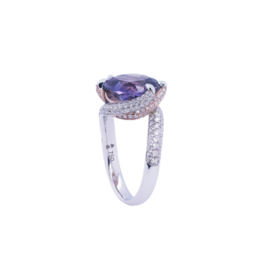 Vesper Embrace Tanzanite Diamond Ring