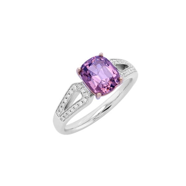 The Blush Ember Garnet Diamond Ring