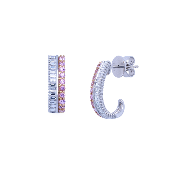 Pas de Deux Sapphire Diamond Earrings