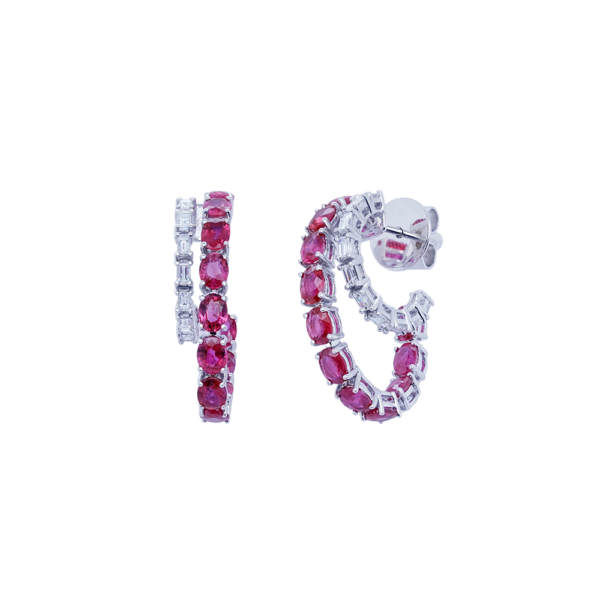 Kindred Ruby Diamond Earrings
