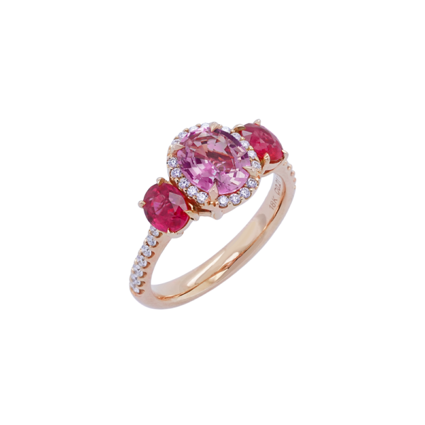 Tendresse Pink Sapphire & Ruby Ring