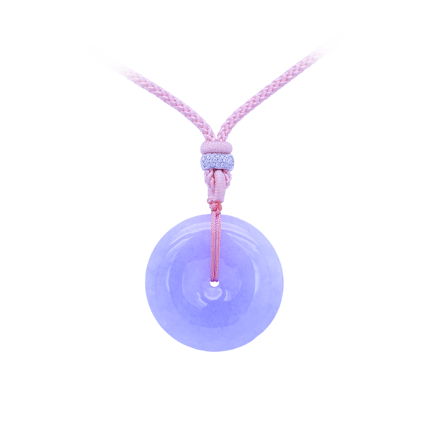 Moonlit Tides Lavender Jade Pendant Necklace